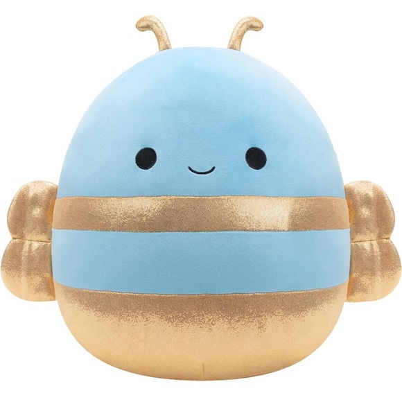 Squishmallows Other - 🌼NWT Squishmallow Queen Bee 14” Blue and Yellow Bumble Bee